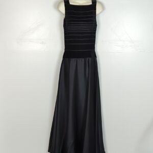 Tadashi Vintage Velvet Taffeta Evening Gown